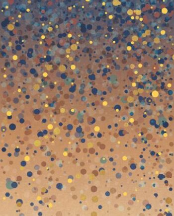 Kuviollinen koristesuurlaatta ABK Wide&Style Confetti Blue B, 120x280 cm, 6 mm, matta