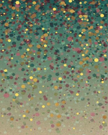 Kuviollinen koristesuurlaatta ABK Wide&Style Confetti Green B, 160x320 cm, 6 mm, matta