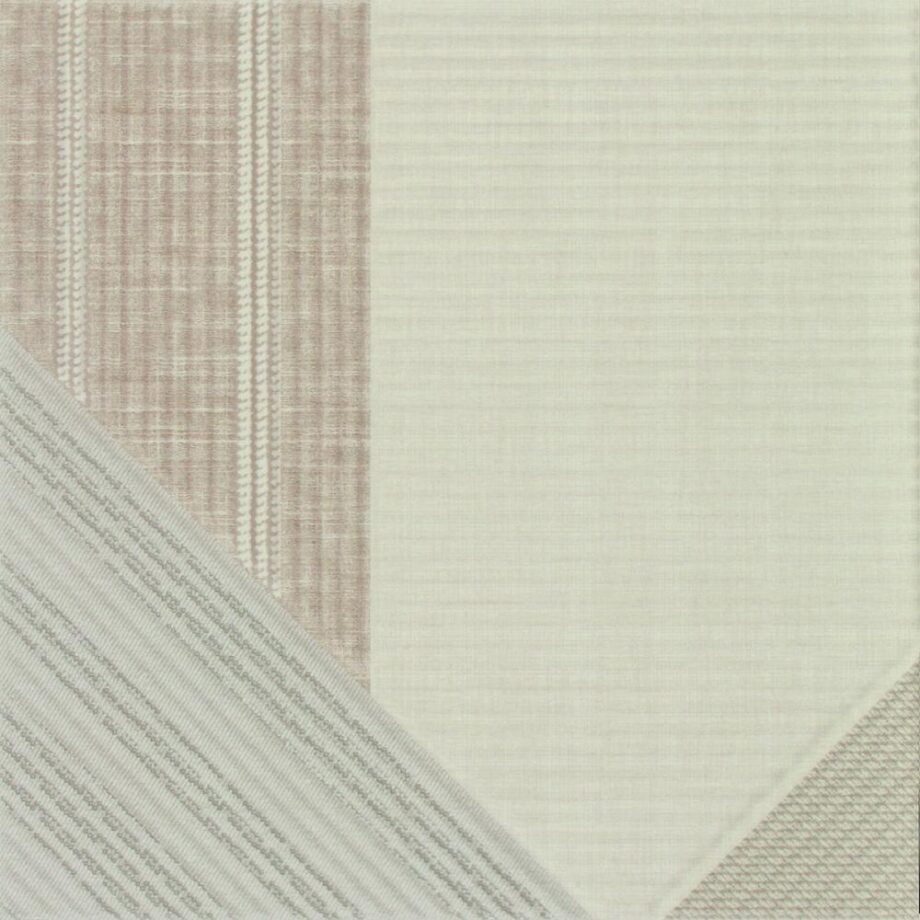Triibulise 3D reljeefiga keraamiline seinaplaat Dune Stripes Mix Linen, 25x25 cm, 10 mm, linane beež