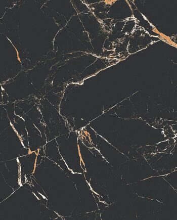 Marmorikuvioinen mattapintainen lattialaatta Marie Show Black, 60x60 cm, 8 mm, musta