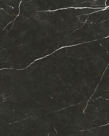 Marmorikuvioinen mattapintainen lattialaatta Tau Elite Black, 60x120 cm, 10,5 mm, musta, R10, rektifioitu