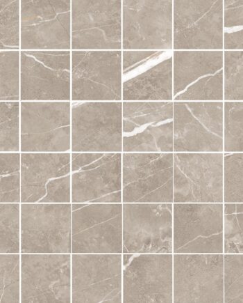 Marmorikuvioinen mattapintainen mosaiikkilaatta Tau Elite Greige 5x5, 30x30 cm, harmaanbeige