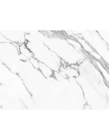 Marmorikuvioinen satiinikiiltoinen lattialaatta Atlantis White, 60x120 cm, 8 mm, valkoinen