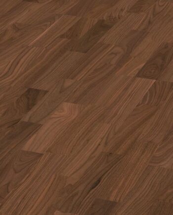 Pähkinäparketti Meister, Longlife PC 200, American walnut harmonious 09043, 3-sauva, 2400 x 200 mm, harjattu, ultramatta lakka