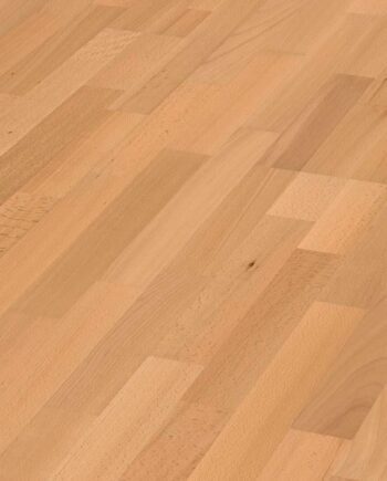 Pyökkiparketti Meister, Longlife PC 200, Steamed beech harmonious 09045, 3-sauva, 2400 x 200 mm, harjattu, ultramatta lakka