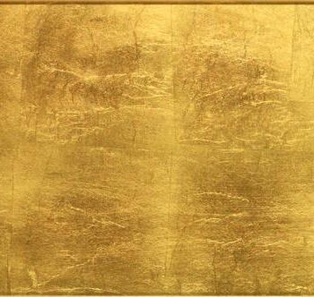 Metallilehdellä laminoitu lasilaatta Dune Foglio d'Oro, 25x75 cm, 9 mm, kulta