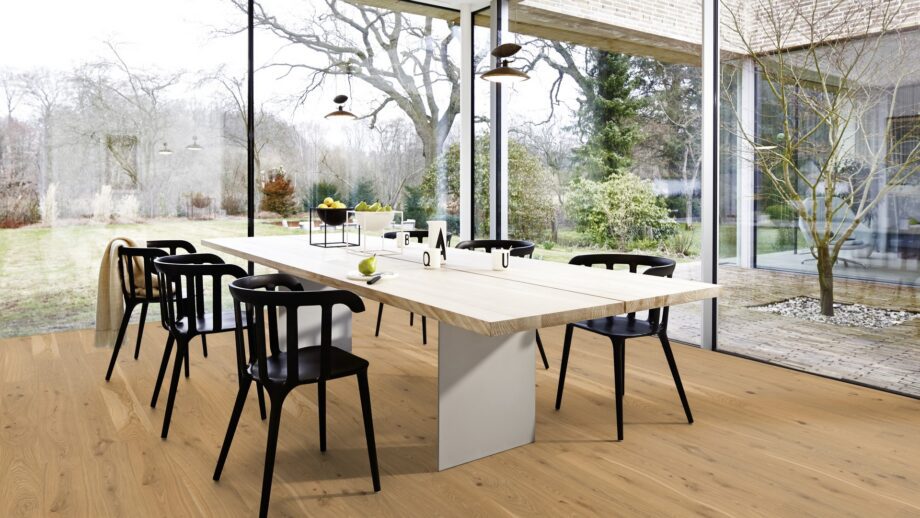 Naturaalparkett Bauwerk Casapark tamm 46 Avorio harjatud õlivaha 181mm