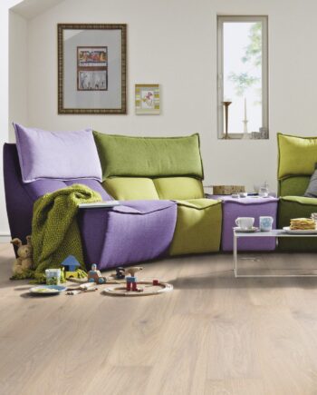 Parketti Tammi Meister Limed off-white oak lively, 1 sauva, harjattu, matta lakka PD400