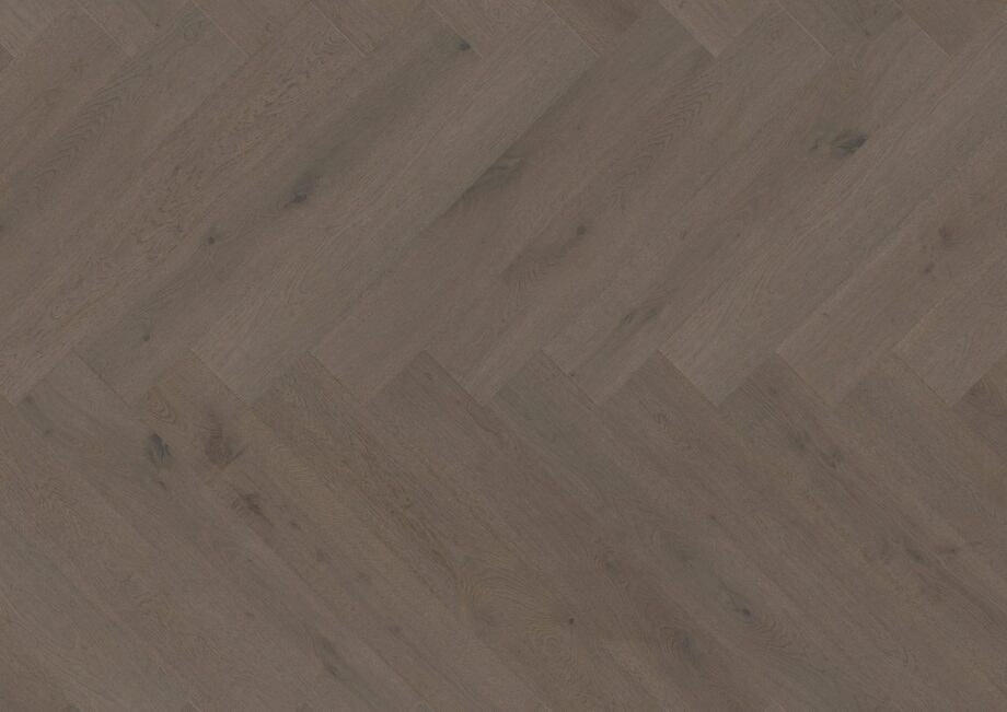 Parketti Tammi, ter Hürne, kalanruoto, Oak basalt brown, harjattu, viistetty, erityisesti matta lakka