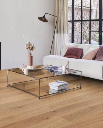 Parketti Tarkett, Shade, Tammi Nutmeg Plank XT, 1-sauva, viistetty (2 reunaa), harjattu, petsi, Proteco Natura matta lakka
