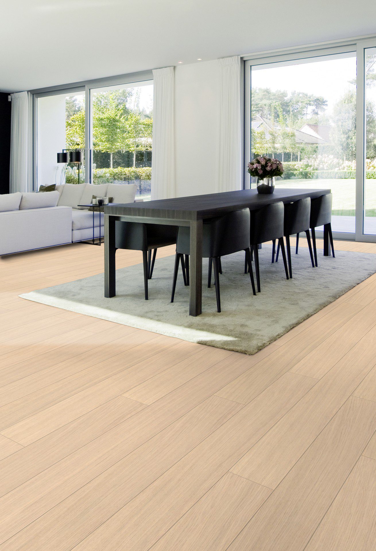Spoonparkett Parky Deluxe+ Milk Oak Premium – interjöör