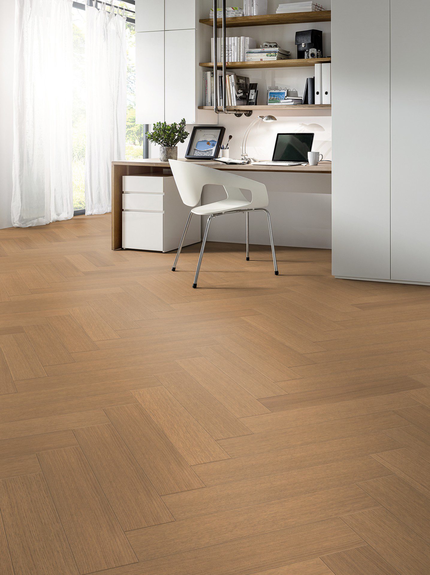 Kalasabaparkett Parky Swing Sahara Oak Premium – interjöör
