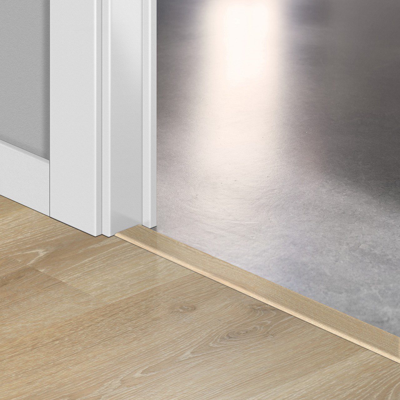 Incizo 5in1 -siirtymälista Quick-Step Tennessee Oak Light Wood laminaatille, 13x48x2150 mm