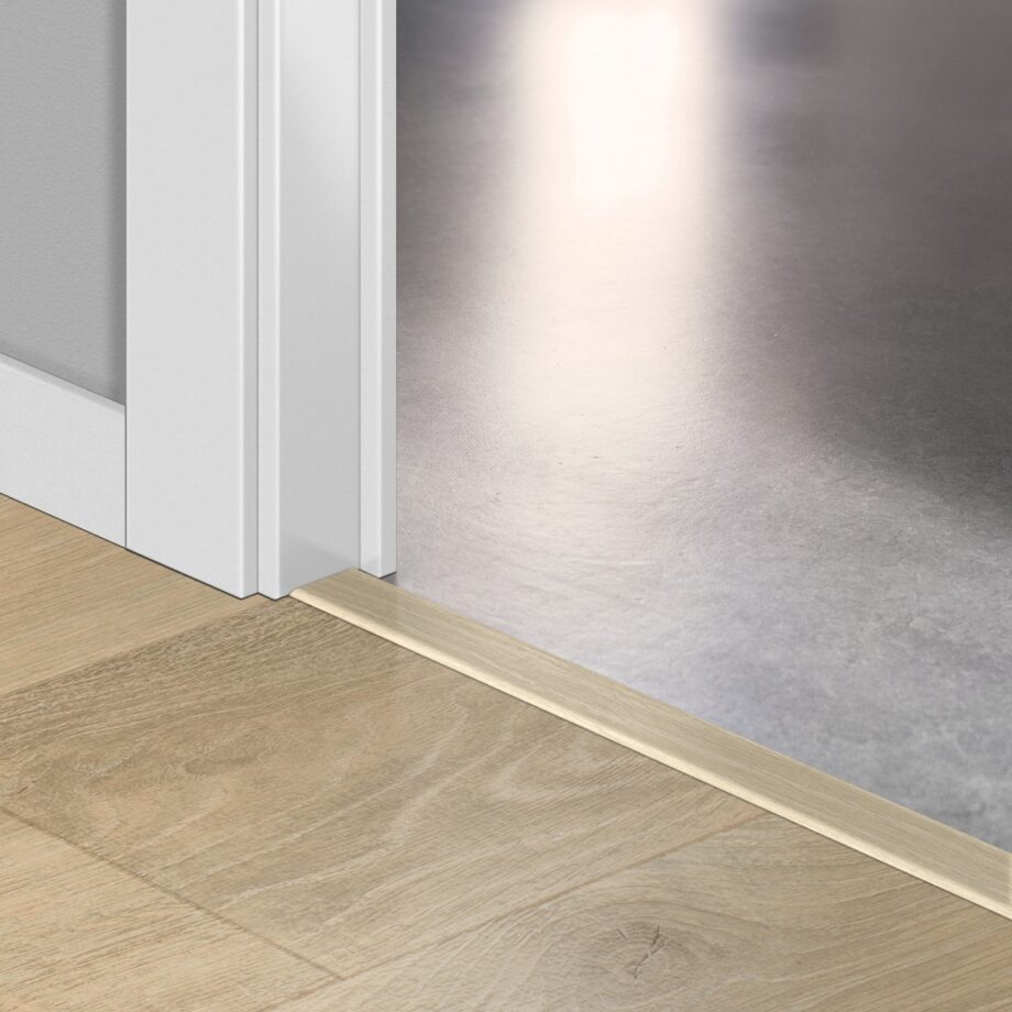Incizo 5in1 -siirtymälista Quick-Step Woodland Oak Beige laminaatille, 13x48x2150 mm
