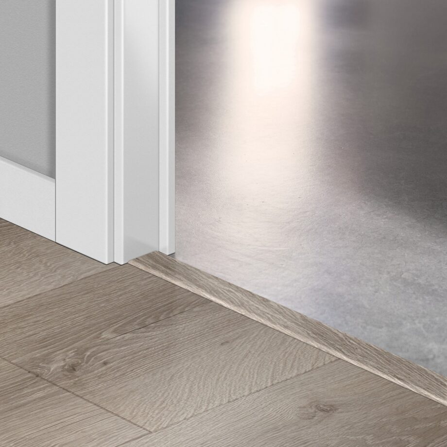 Incizo 5in1 -siirtymälista Quick-Step Desert Oak Brushed Grey laminaatille, 13x48x2150 mm