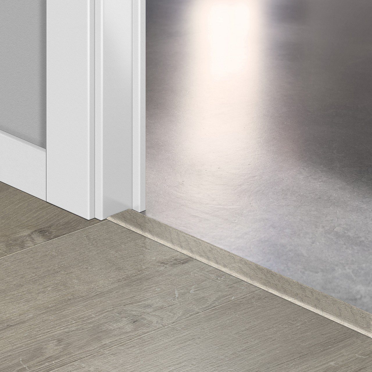 Incizo 5in1 -siirtymälista Quick-Step Soft Oak Grey laminaatille, 13x48x2150 mm