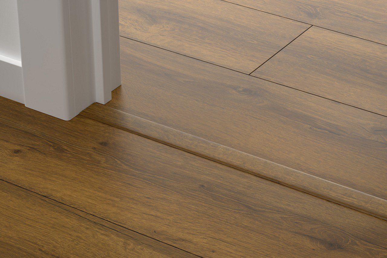 Incizo 5in1 -siirtymälista Quick-Step Cocoa Brown Oak laminaatille, 13x48x2150 mm