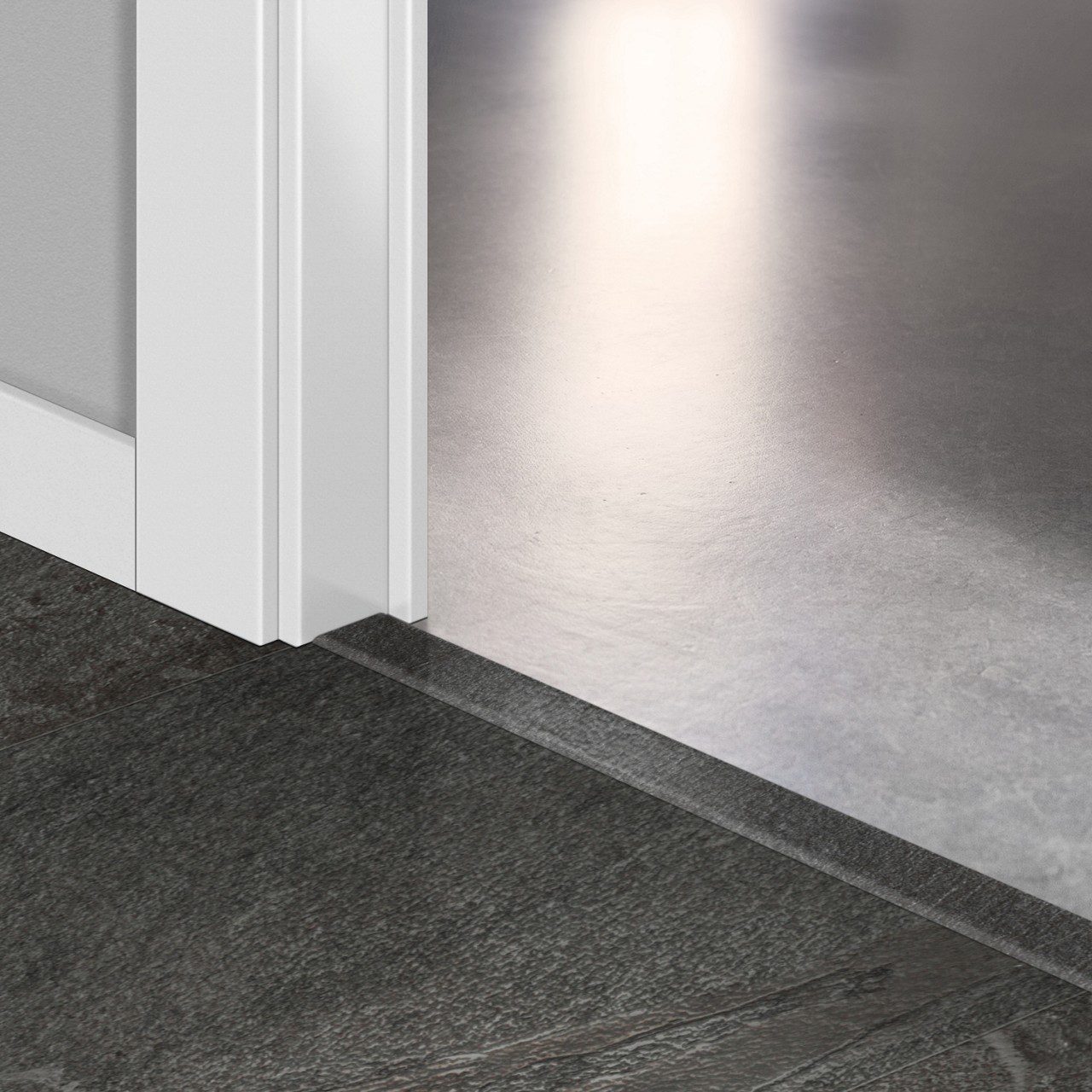 Incizo 5in1 -siirtymälista Quick-Step Black Slate LVT-vinyylilattialle (Alpha), 8x45x2000 mm