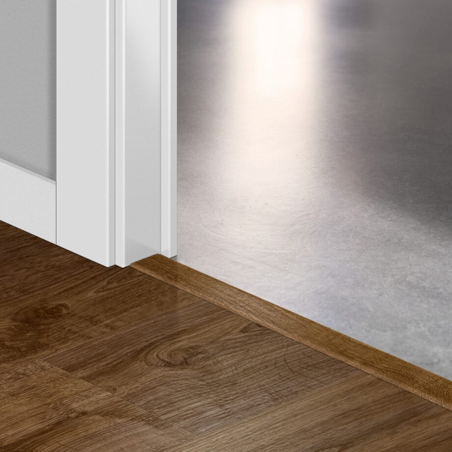 Incizo 5in1 -siirtymälista Quick-Step Autumn Oak Brown LVT-vinyylilattialle (Alpha), 8x45x2000 mm