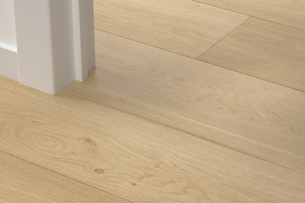 Incizo 5in1 -siirtymälista Quick-Step Coast Oak Beige LVT-vinyylilattialle (Alpha), 8x45x2000 mm