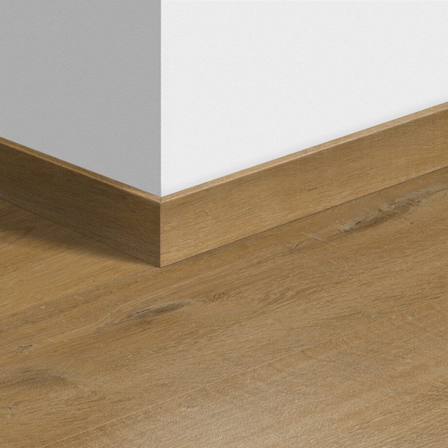 Jalkalista Quick-Step Cotton Oak Deep Natural LVT-vinyylilattialle, vedenkestävä, 12x58x2400 mm