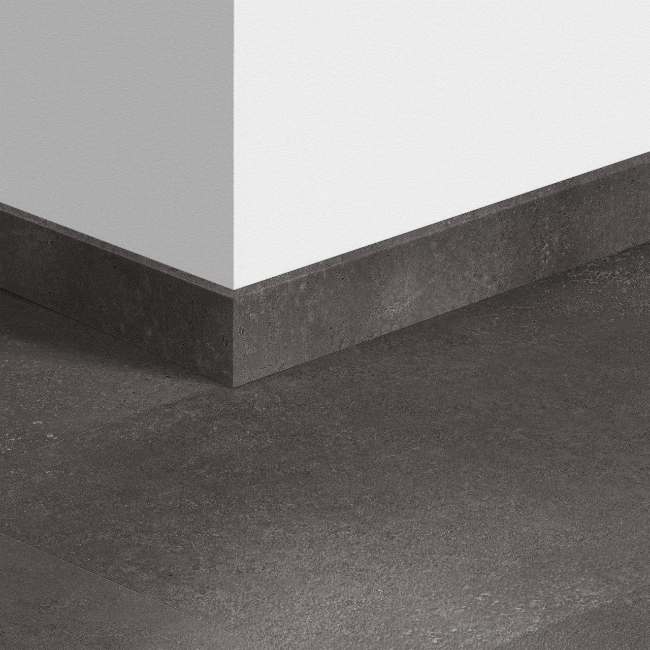 Jalkalista Quick-Step Volcanic Rock LVT-vinyylilattialle, vedenkestävä, 12x58x2400 mm