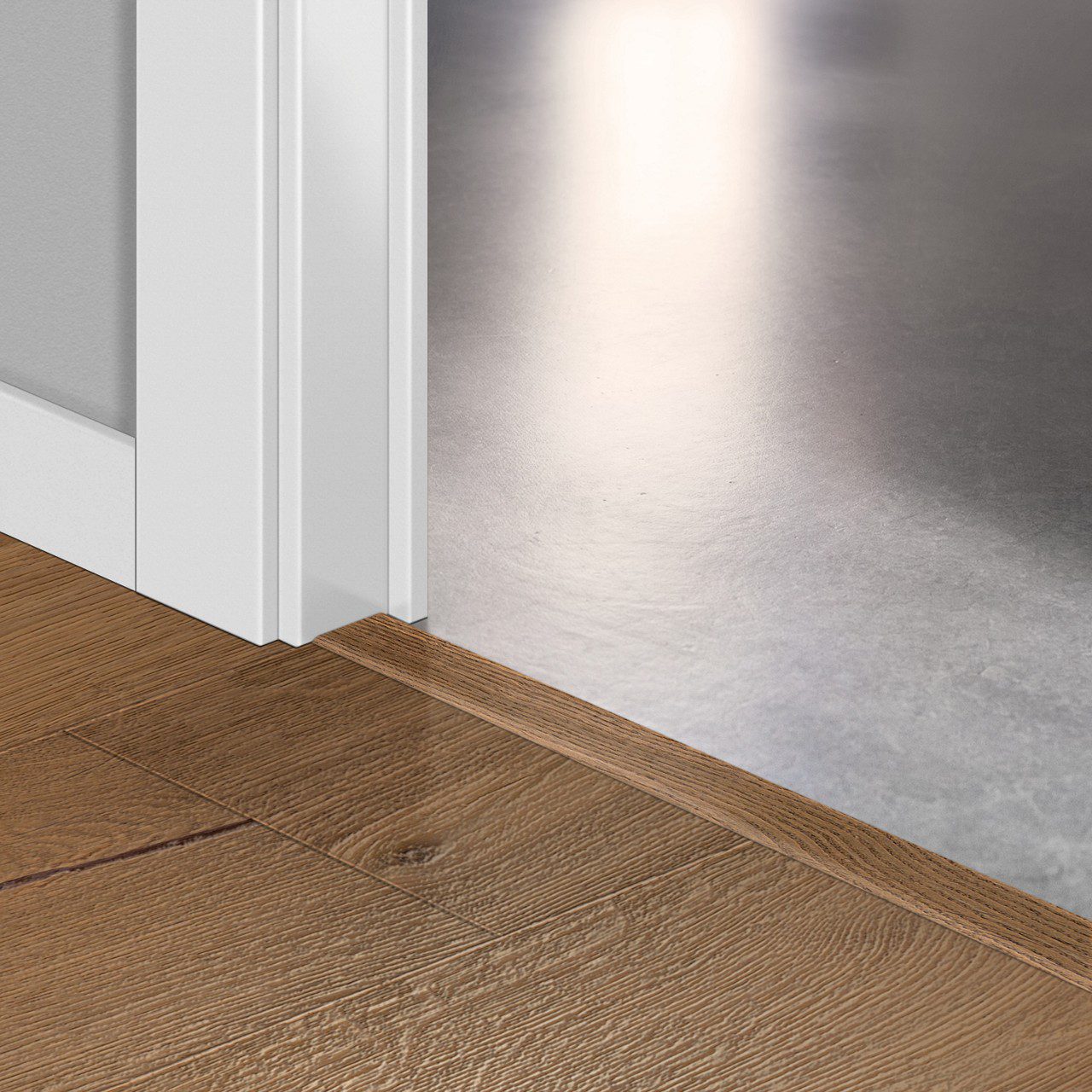 Incizo 5in1 -siirtymälista Quick-Step Cinnamon Oak Extra Matt parketille, puuviilu, 17x54x2150 mm