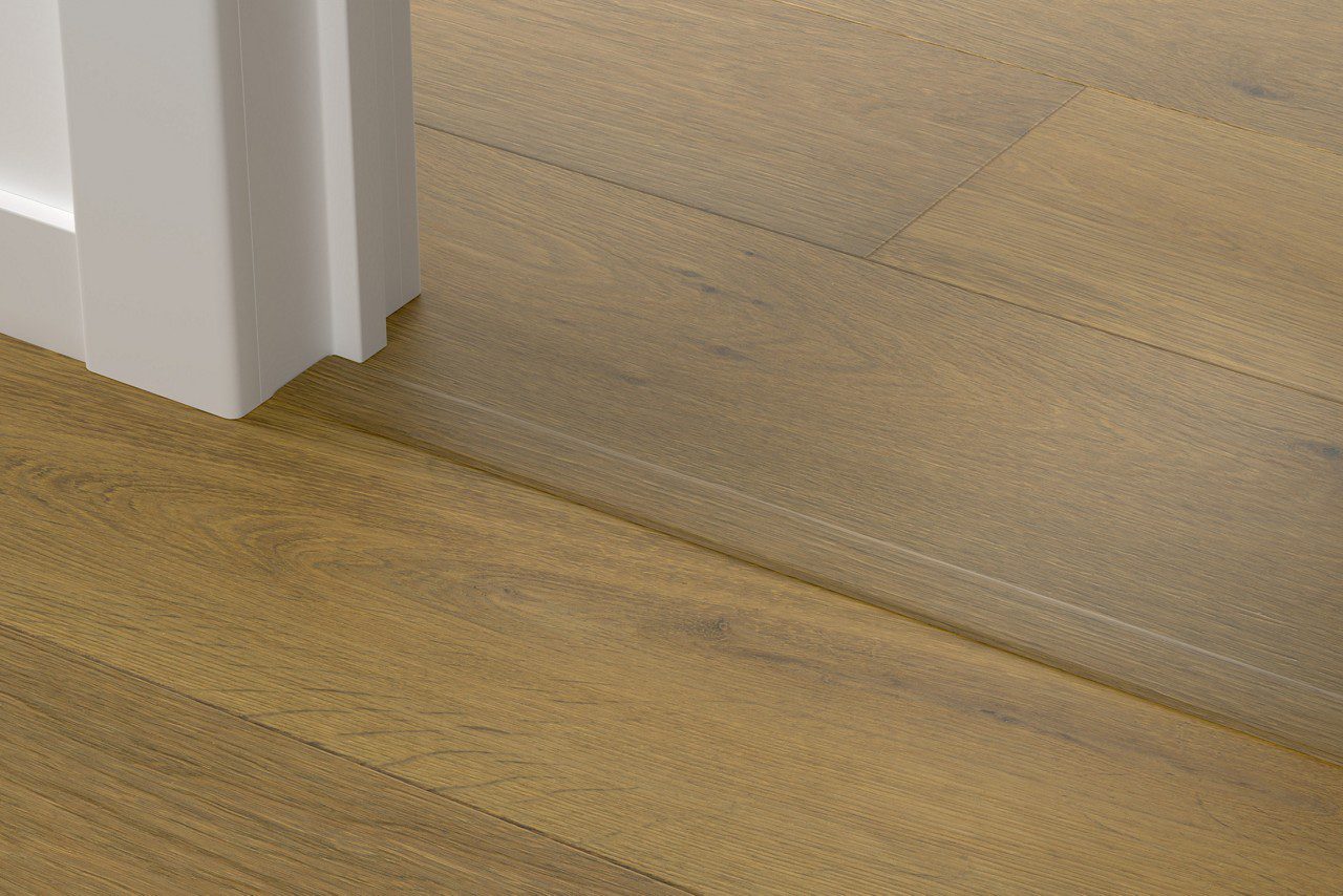 Incizo 5in1 -siirtymälista Quick-Step White Cappuccino Oak Extra Matt parketille, puuviilu, 17x54x2150 mm