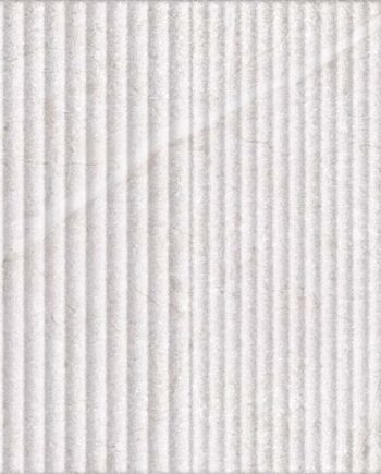 Reliefipintainen kivikuvioinen keraaminen seinälaatta Tau Lithos Wall Relief Pearl, 30x90 cm, 8,7 mm, helmenharmaa, rektifioitu
