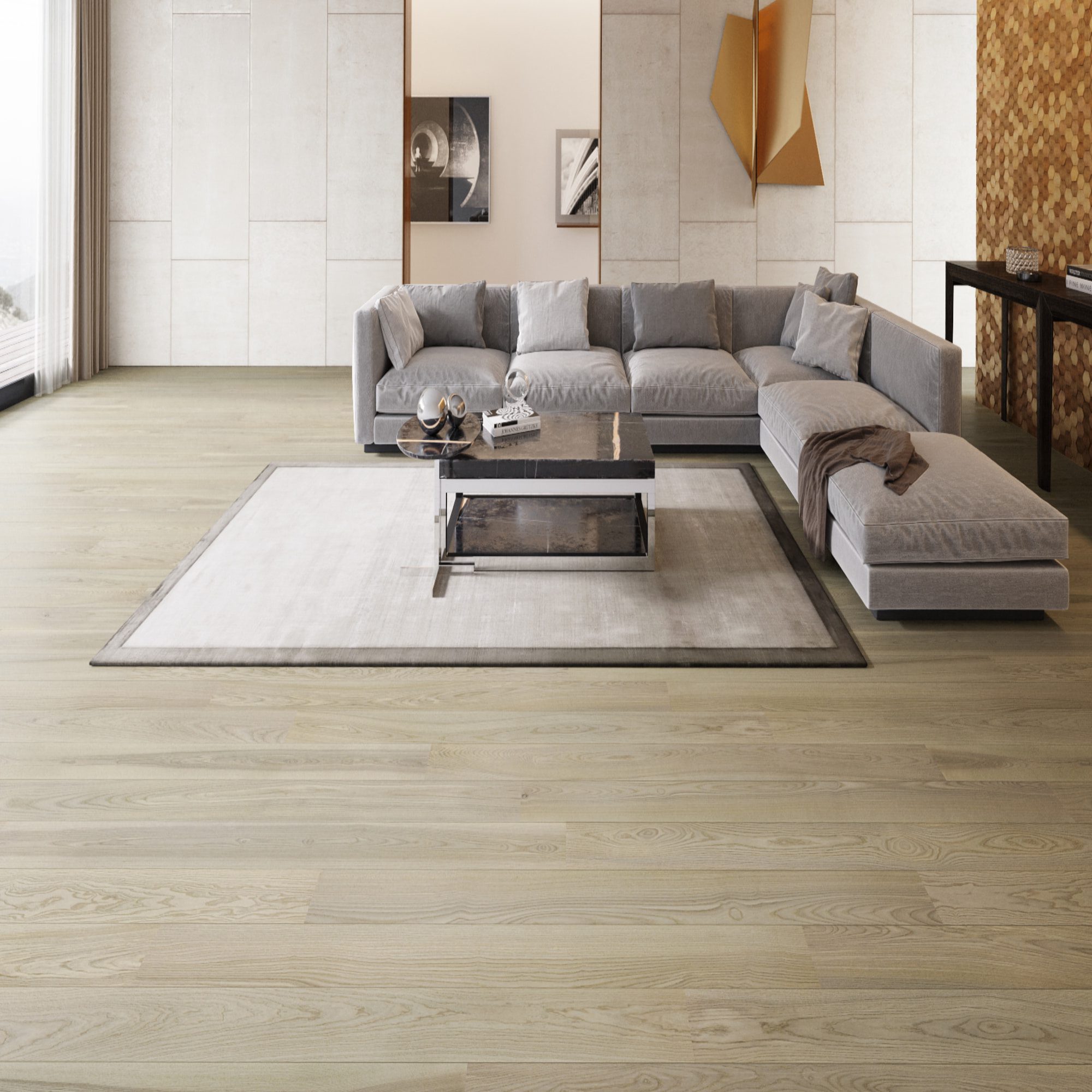 Saarniparketti Esta Elegant Sandstone Original 240 mm erittäin mattalakattu – 3