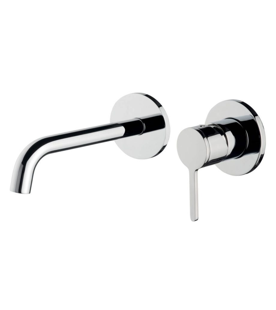 Seinään upotettava pesuallashana Emmevi Filobrass 85155, erilliset ruusukkeet, kromi Seinään upotettava pesuallashana Emmevi Filobrass 85155, erilliset ruusukkeet