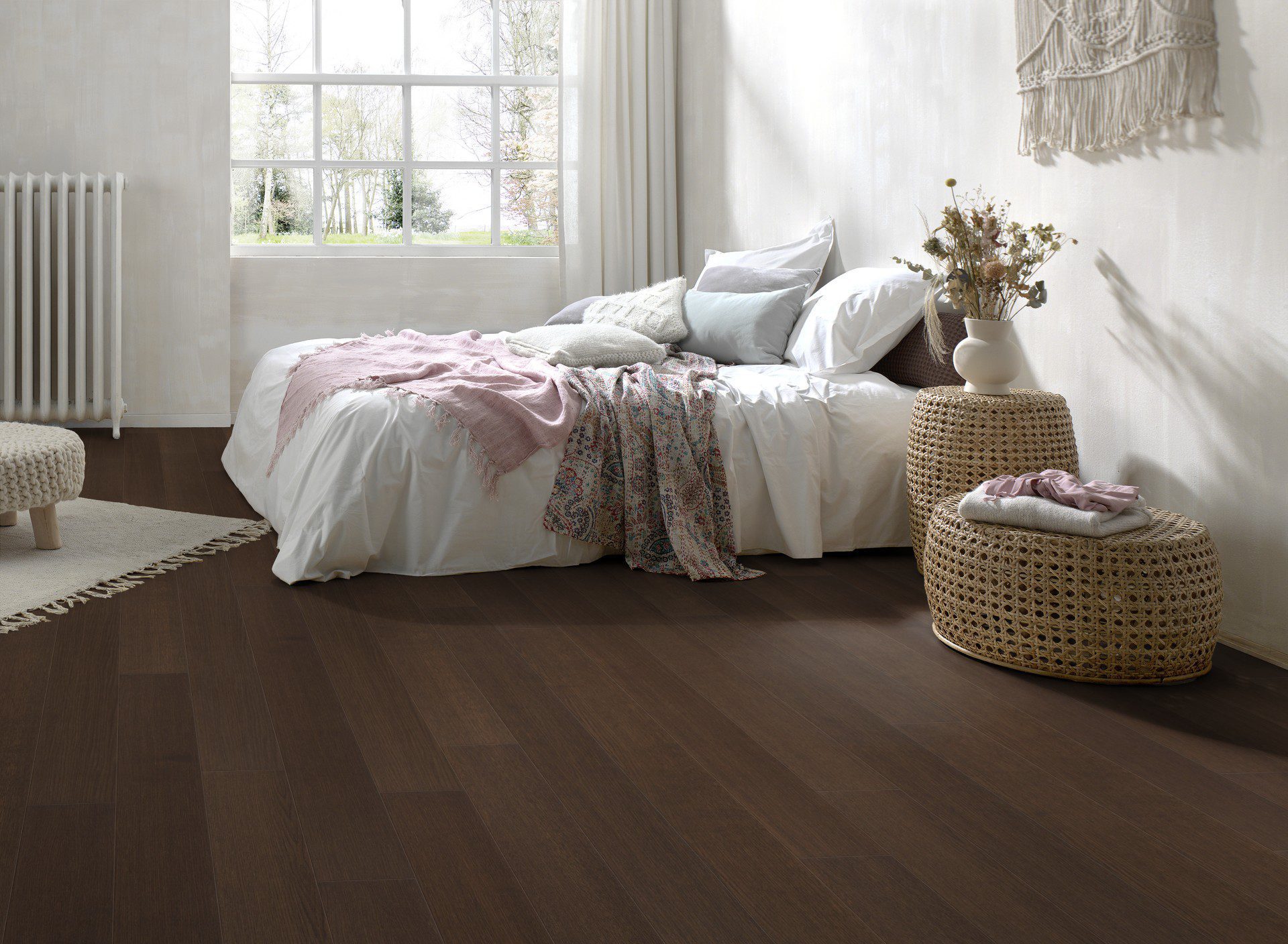 Kovapuulattia Parky Master Burley Oak Premium, tammi, 1-sauvainen, harjattu, 10 mm – 2