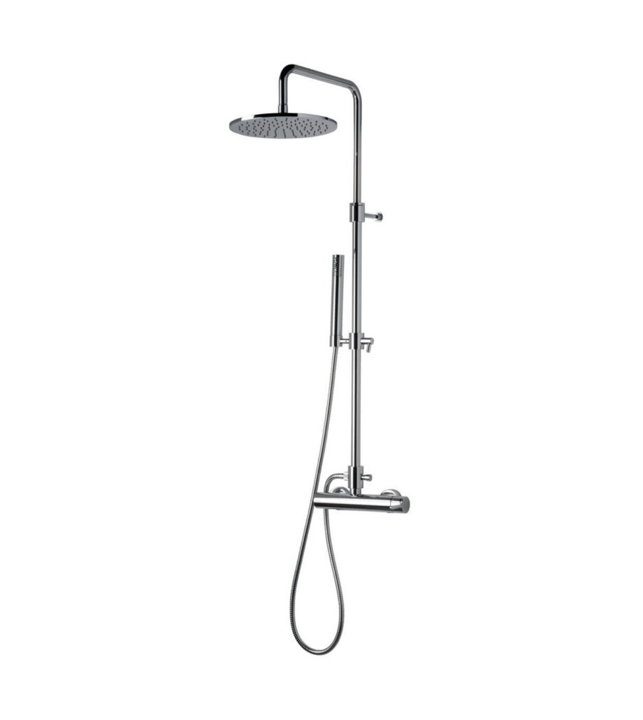 Suihkujärjestelmä hanalla Emmevi Filobrass 8500284, kattosuihku Ø 250 mm, kromi Suihkujärjestelmä hanalla Emmevi Filobrass 8500284, kattosuihku Ø 250 mm