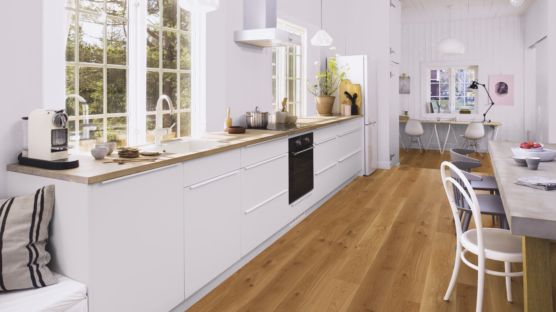 Tammeparkett Bauwerk Casapark tamm 35 harjatud õlivaha 181mm