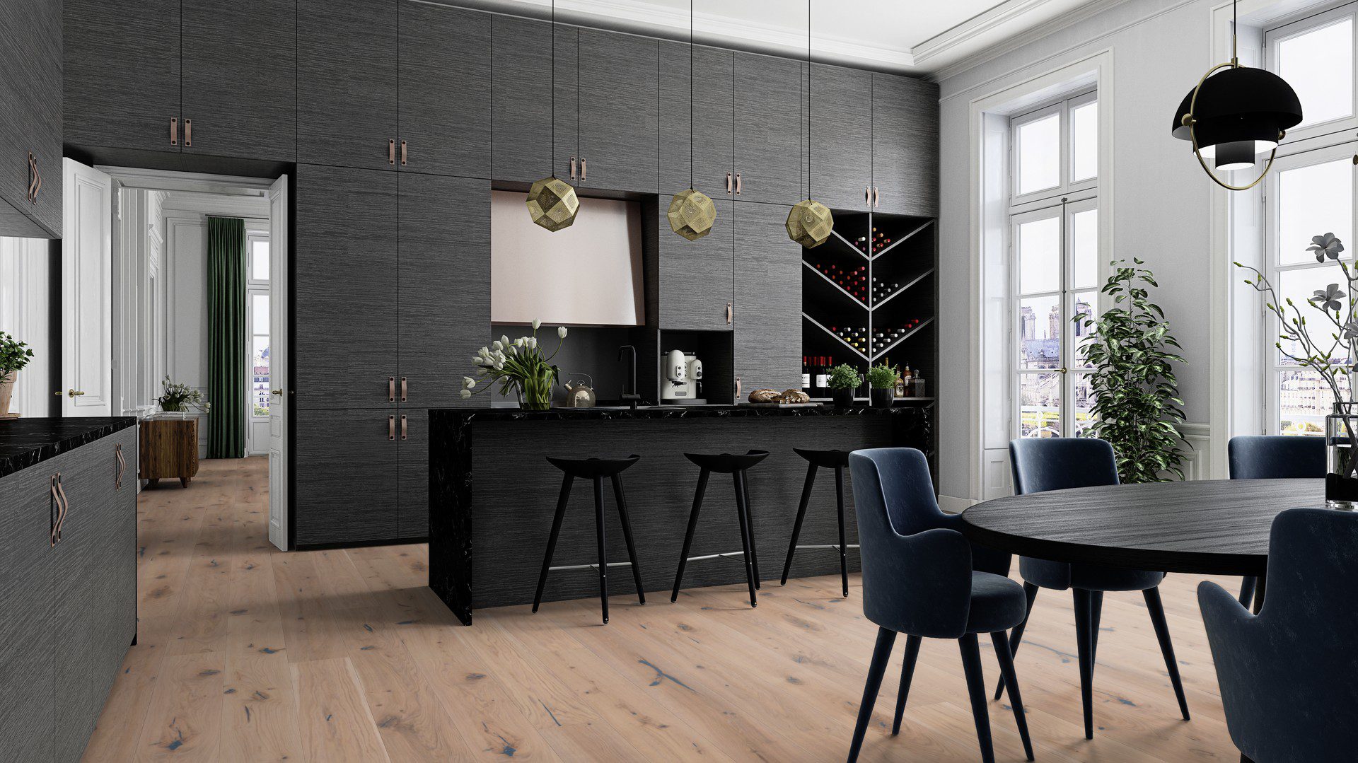 Parkett Bauwerk Casapark Handcrafted tamm 56 Farina sügavharjatud õlivaha 181mm