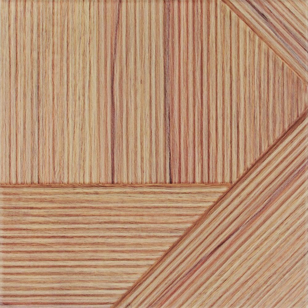 Triibulise 3D reljeefiga keraamiline seinaplaat Dune Stripes Mix Teak, 25x25 cm, 10 mm, tiikpuu