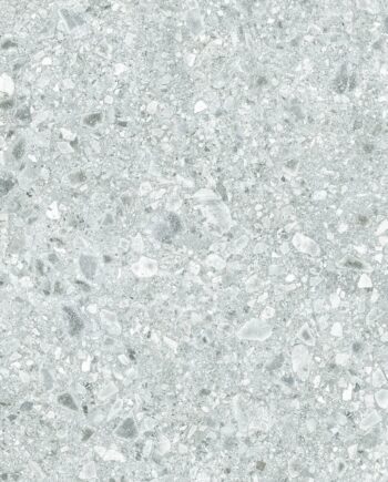 Terrazzokuvioinen mattapintainen lattialaatta Terrazzo White, 60x60 cm, 8,8 mm, valkoinen