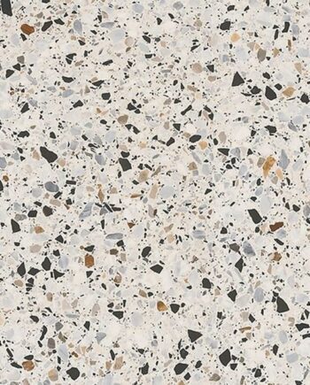 Terrazzokuvioinen puolikiillotettu lattialaatta Hika Terrazzo Mix, 60x120 cm, 8 mm, monivärinen, R9