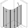 Kaareva suihkunurkka Hietakari Infinia 275 – 3D-piirros