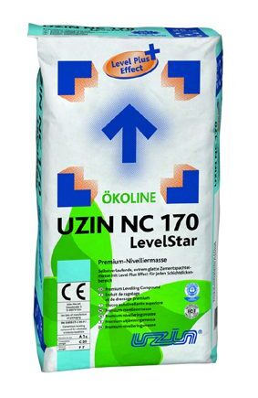 UZIN NC 170 LevelStar sementtipohjainen lattiatasoite puu- ja parkettilattioiden asennuksiin