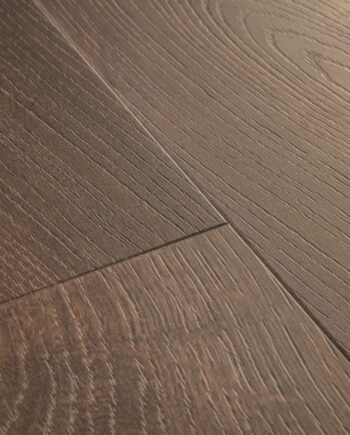 Vinyylilankut SPC Quick Step autumn oak chocolate alpha medium planks, viistetty