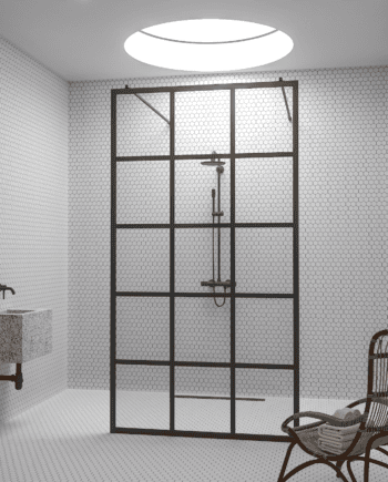 Walk-in-suihkuseinä Hietakari Bläk 714 Paris