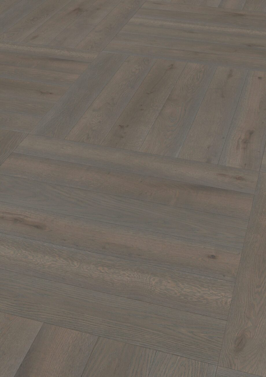 Parketti Tammi, ter Hürne, Oak azure brown, harjattu, viistetty, luonnonöljy – 2