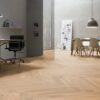 Parketti Tammi, ter Hürne, kalanruoto, oak light beige, harjattu, viistetty, valkoinen luonnonöljy – 4