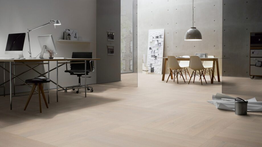Parketti Tammi, ter Hürne, Oak light grey, harjattu, viistetty, erityisesti matta lakka – 3