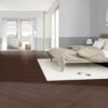 Parketti Tammi, ter Hürne, kalanruoto, Oak red brown, harjattu, viistetty, erityisesti matta lakka – 4