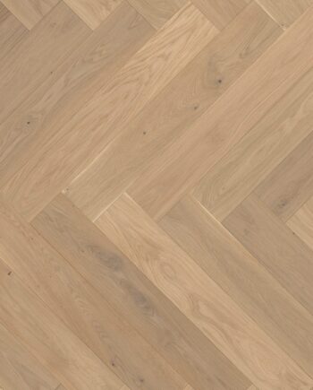 Parketti Tammi, ter Hürne, kalanruoto, raw oak herringbone, harjattu, viistetty, erityisesti matta lakka