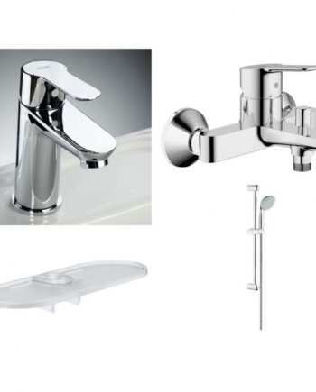 Kylpyhuone setti Grohe BauEdge, kromi