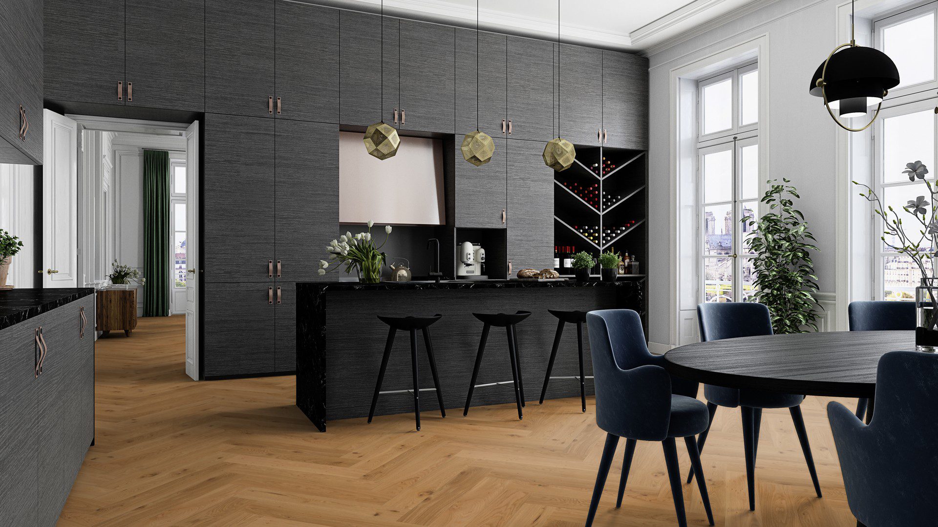 Kalanruotoparketti Tammi Mix öljyvahattu 140mm – 11