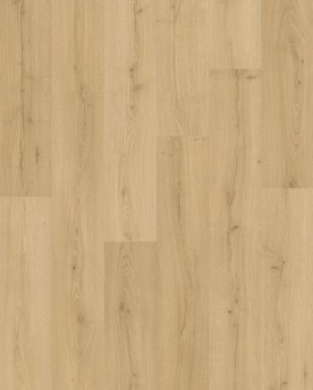 Vinyylilankku Quick Step Bloom Brushed Oak Beige, vaalea beige harjattu tammikuviointi.